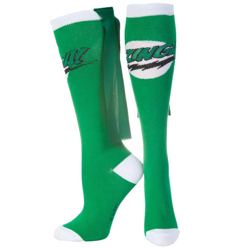 Big Bang Theory Green Bazinga Caped Socks