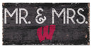 Wisconsin Badgers Mr. & Mrs. Wooden Sign