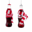 Coca-Cola Bottle With Scarf Ornament Set