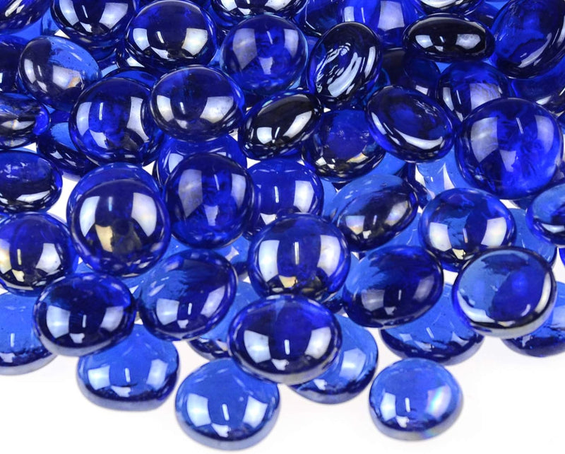 Dark Blue Glass Gaming Stones (20ct)
