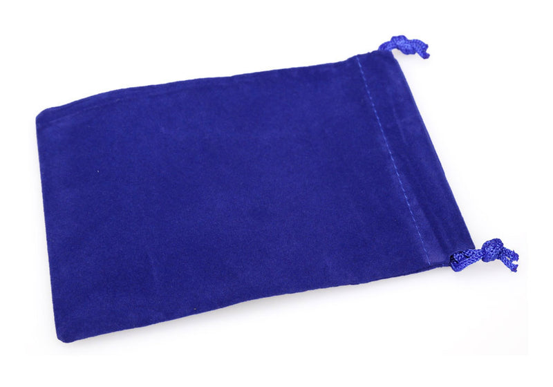 Large Suede Dice Bag, Royal Blue