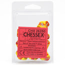 Gemini Red-Yellow/silver Set of Ten d10 Dice