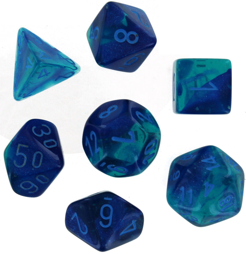 Chessex Gemini Blue-Blue/light blue Polyhedral 7-Die Set