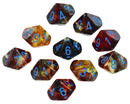 Nebula Primary/blue Luminary Set of Ten d10 Dice