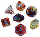 Chessex Nebula Primary/blue Polyhedral 7-Die Set