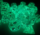 Luminary Sky/silver 16mm d6 Dice Block (12 dice)
