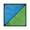 Battlemat 1" Reversible Blue-Green Hexes (23.5" x 26" Playing Surface)