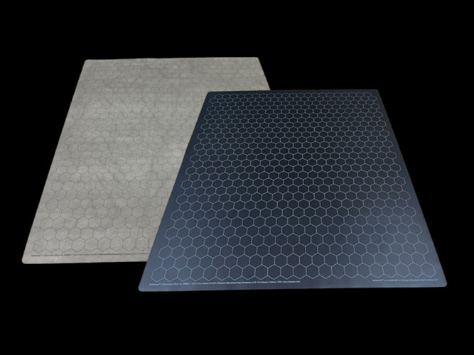 Battlemat 1" Reversible Black-Grey Hexes (23.5" x 26" Playing Surface)