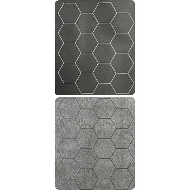 Megamat 1" Reversible Black-Grey Hexes (34.5" x 48")