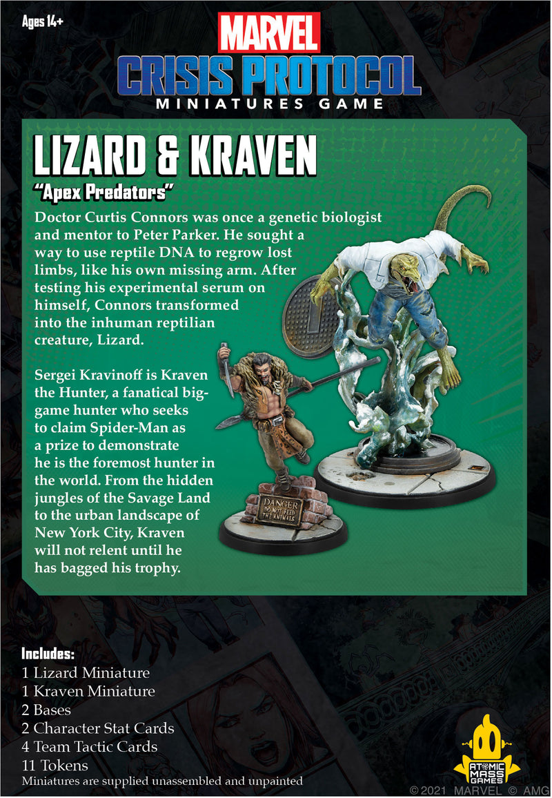 Marvel Crisis Protocol: Lizard & Kraven