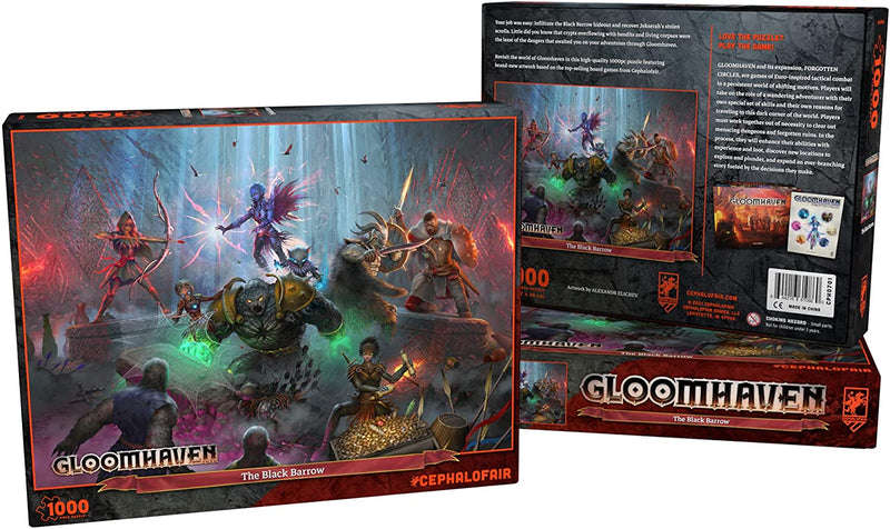 Gloomhaven: The Black Barrow Jigsaw Puzzle, 1000 Pieces