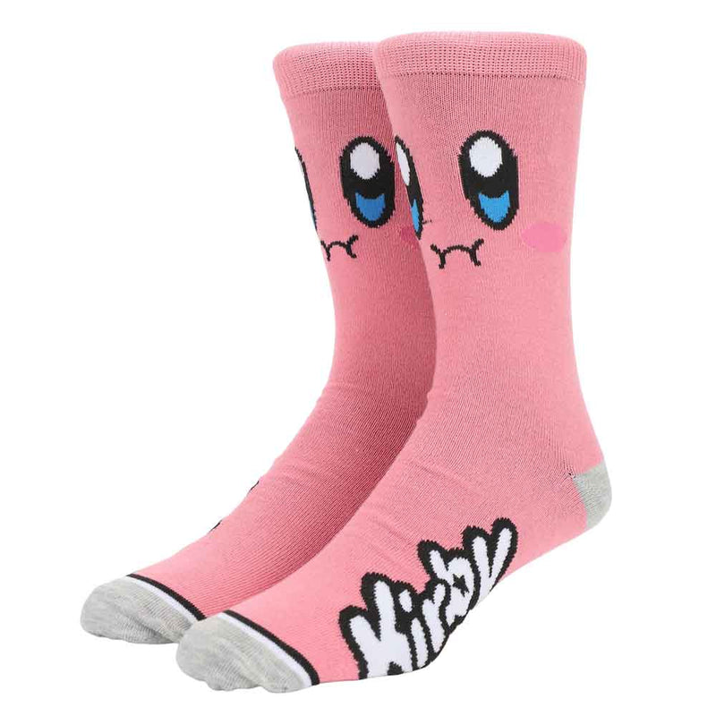 Kirby Big Face Men's Crew Socks, 8-12