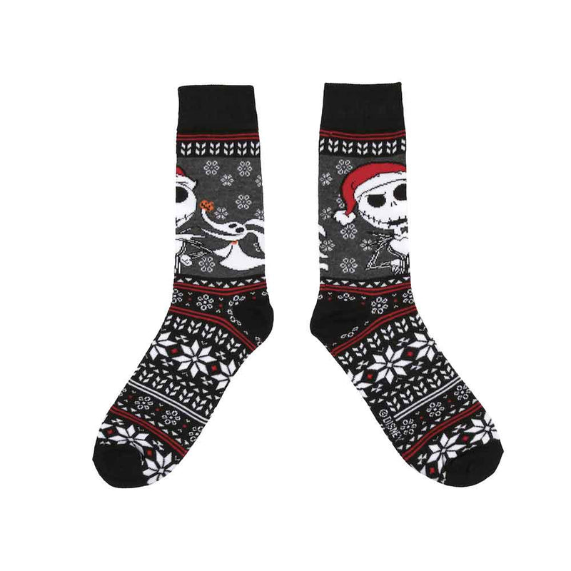 Nightmare Before Christmas Jack & Zero Crew Socks, 2-Pack, Men's 10-13