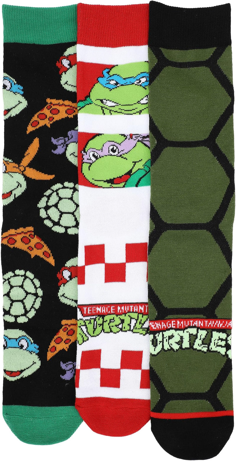 Teenage Mutant Ninja Turtles 3 Pair Crew Box Set, 10-13