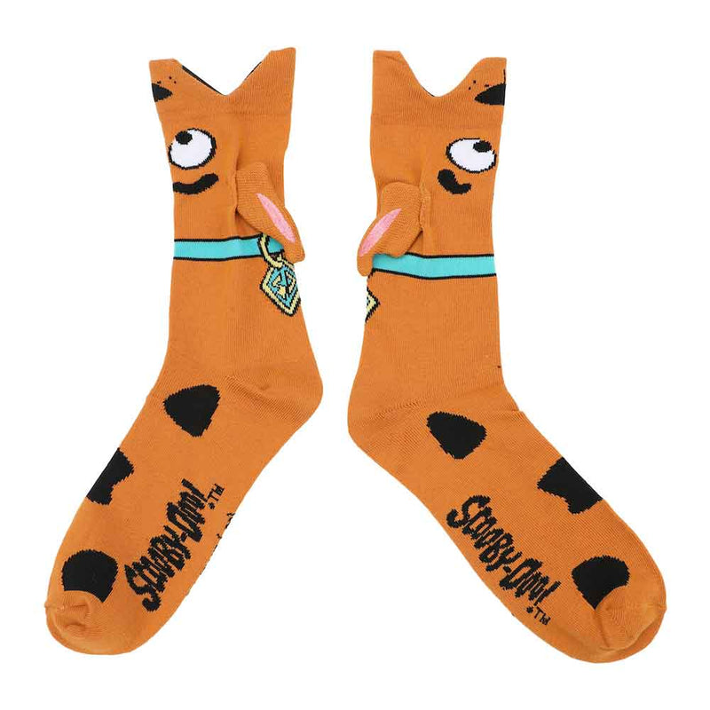 Scooby Doo 3D Plush Ears Crew Socks, 10-13