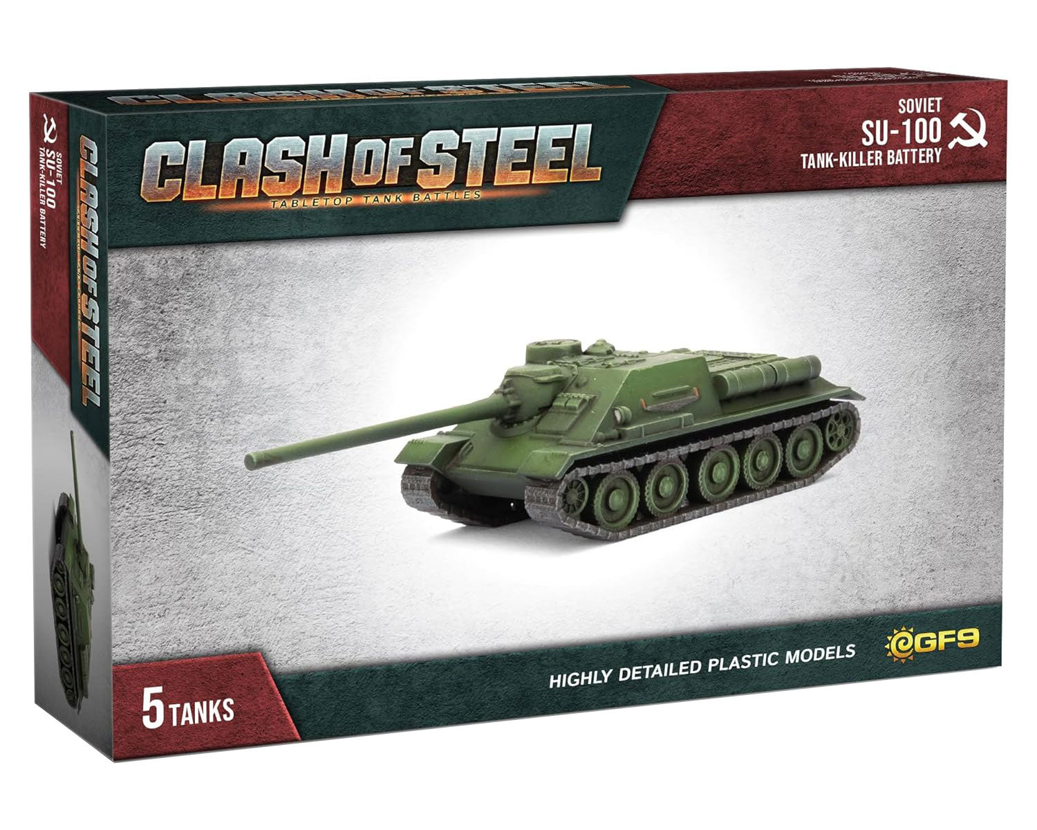 Clash of Steel: Tabletop Tank Battles - Soviet SU-100 Tank-Killer Batt