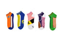 Dragon Ball Super Cosplay 5 Pair Pack Lowcut Socks, 5-Pack, One Size