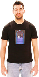 Doctor Who & Dalek LED Light Up Men's Black Crewneck T-Shirt