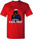 Star Wars Darth Vader Secret Santa Fail Men's Red Crew Shirt