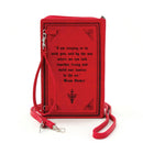Dracula Book Cross Body Bag In Vinyl - Red