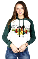 Disney Lion King No Worries Junior's Hooded Sweatshirt