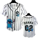 Disney Lilo & Stitch Juniors' Baseball Jersey, White