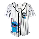 Disney Lilo & Stitch Juniors' Baseball Jersey, White