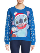 Disney Stitch Light-up Juniors' Fleece Sweatshirt, Blue