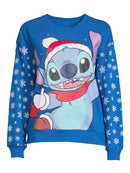 Disney Stitch Light-up Juniors' Fleece Sweatshirt, Blue