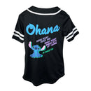 Disney Lilo & Stitch Juniors' Baseball Jersey, Black
