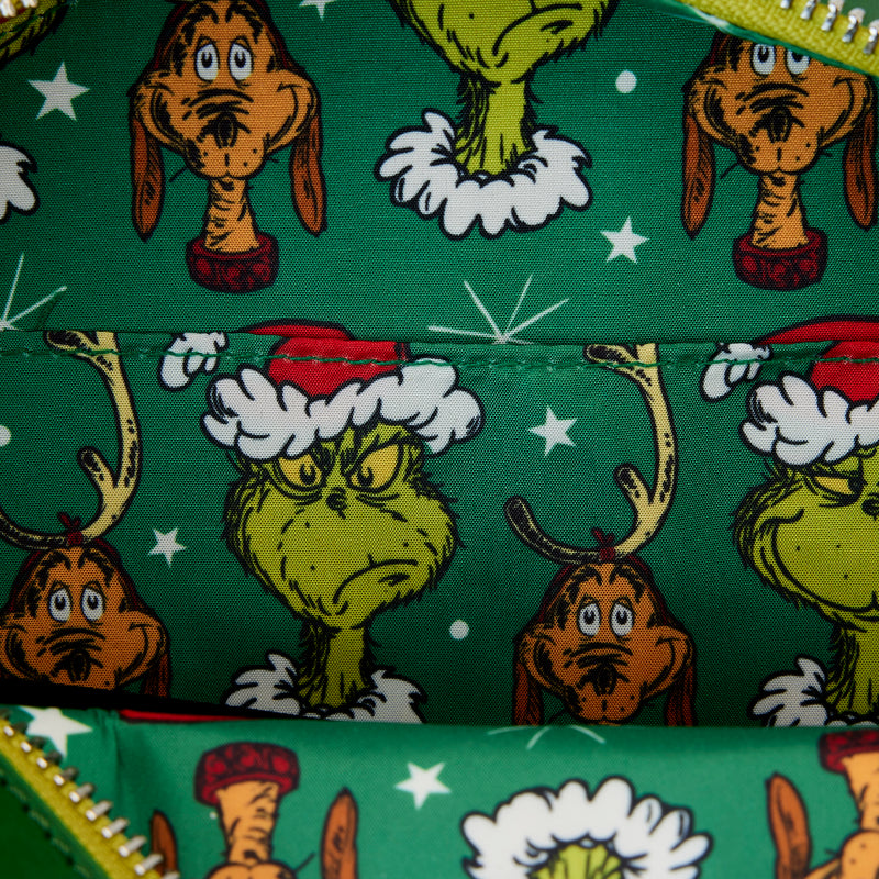 Dr. Seuss' How the Grinch Stole Christmas! Wreath Crossbody Bag