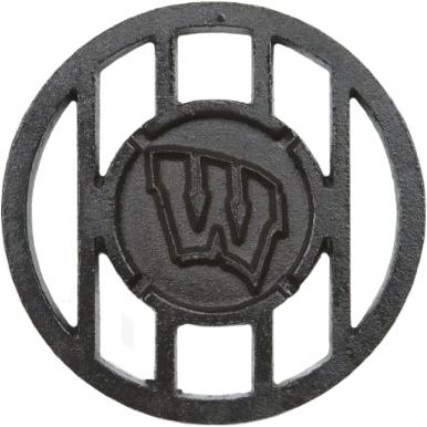 University of Wisconsin Badgers 5 1/2'' Round Team Logo Grill Topper