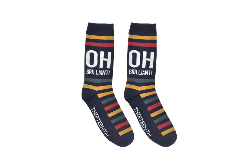 Doctor Who Oh Brilliant! Crew Socks, One Size