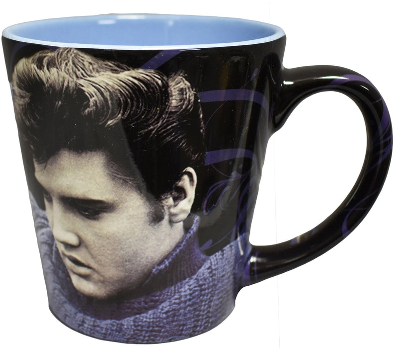 Elvis Presley Blue Sweater Latte Mug, 12oz