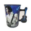 Elvis Presley White Jumpsuit Coffee Mug with Guitar Handle