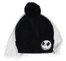 Nightmare Before Christmas Jack Skellington Veil Beanie