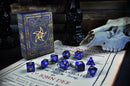Astral Elder Sign Dice - Blue Polyhedral Set