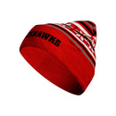 Chicago Blackhawks Red Snowflake Cuffed Knit Beanie Hat