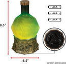 Sorcerer's Potion Light with Swirling Mystical Brew (Green)