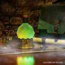Sorcerer's Potion Light with Swirling Mystical Brew (Green)