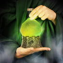 Sorcerer's Potion Light with Swirling Mystical Brew (Green)