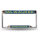 Milwaukee Brewers Inverted Laser License Plate Frame