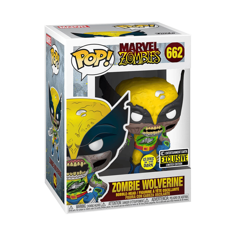 FunKo POP! Marvel Zombies Wolverine GITD Figure - Entertainment Earth Exclusive