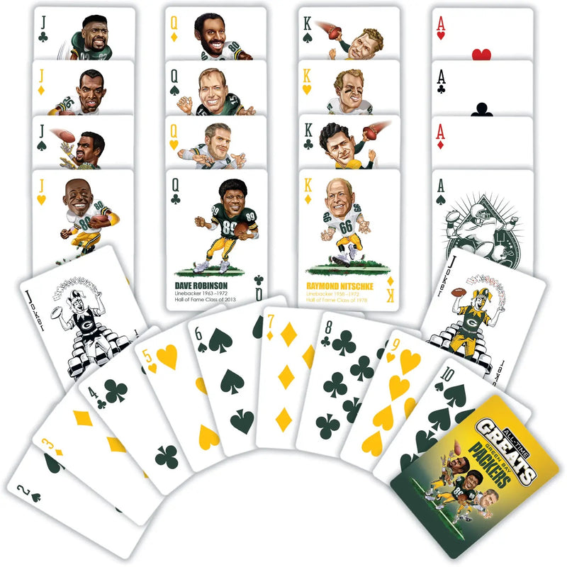 Green Bay Packers All-Time Greats Playing Cards