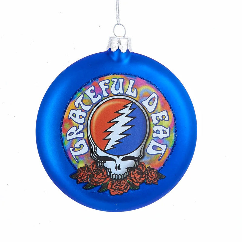 Grateful Dead Glass Disc Ornament