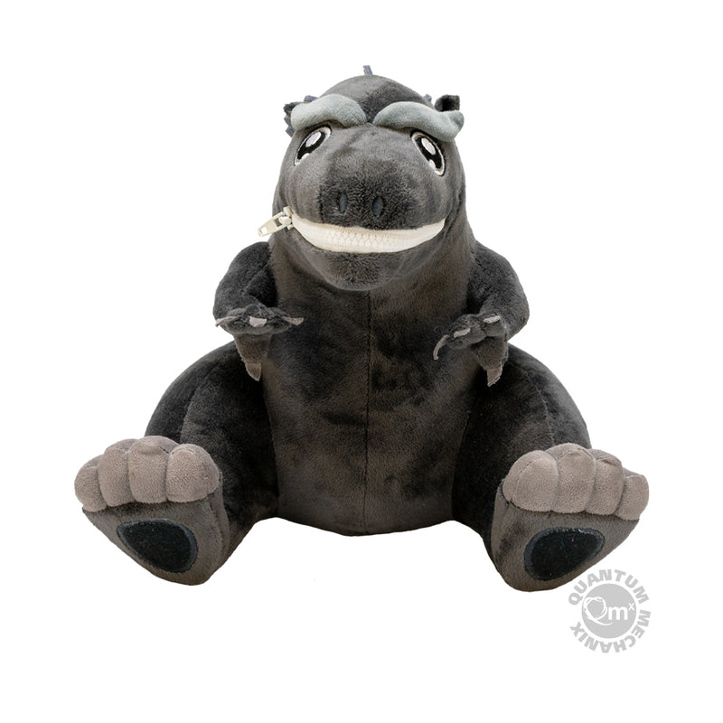 Black & White Godzilla Zippermouth Plush Figure, 8.5"