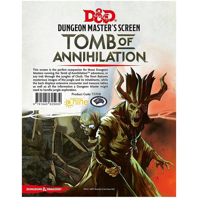 Dungeons & Dragons RPG: Tomb of Annihilation DM Screen