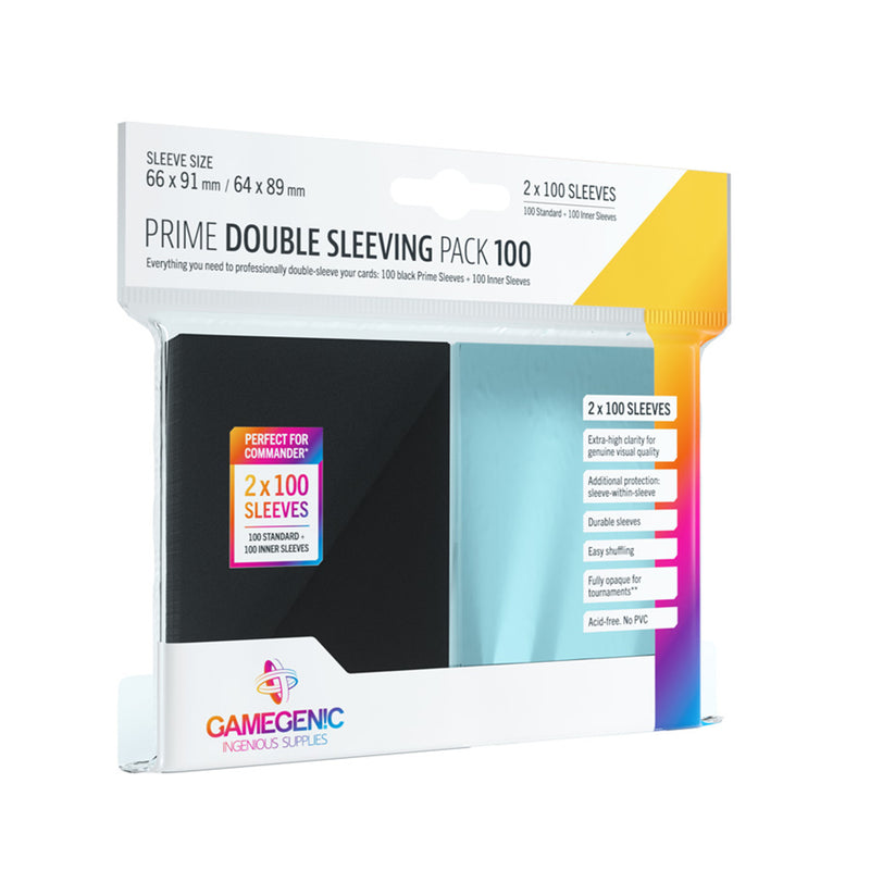 Prime Double Sleeving Card Pack, 100ct