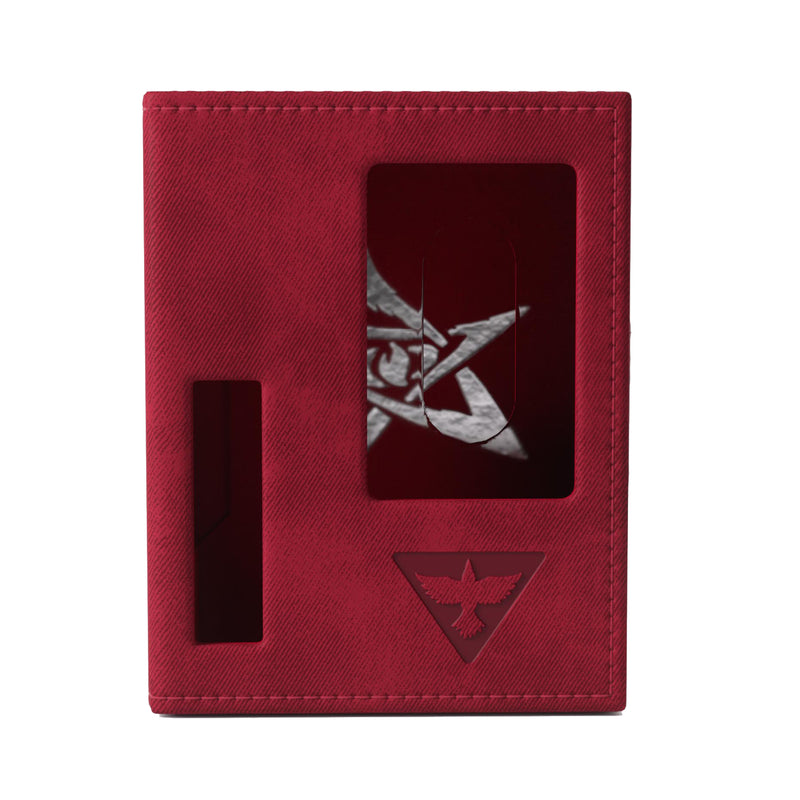Arkham Horror Investigator Deck Tome, Red | Premium Deck Box