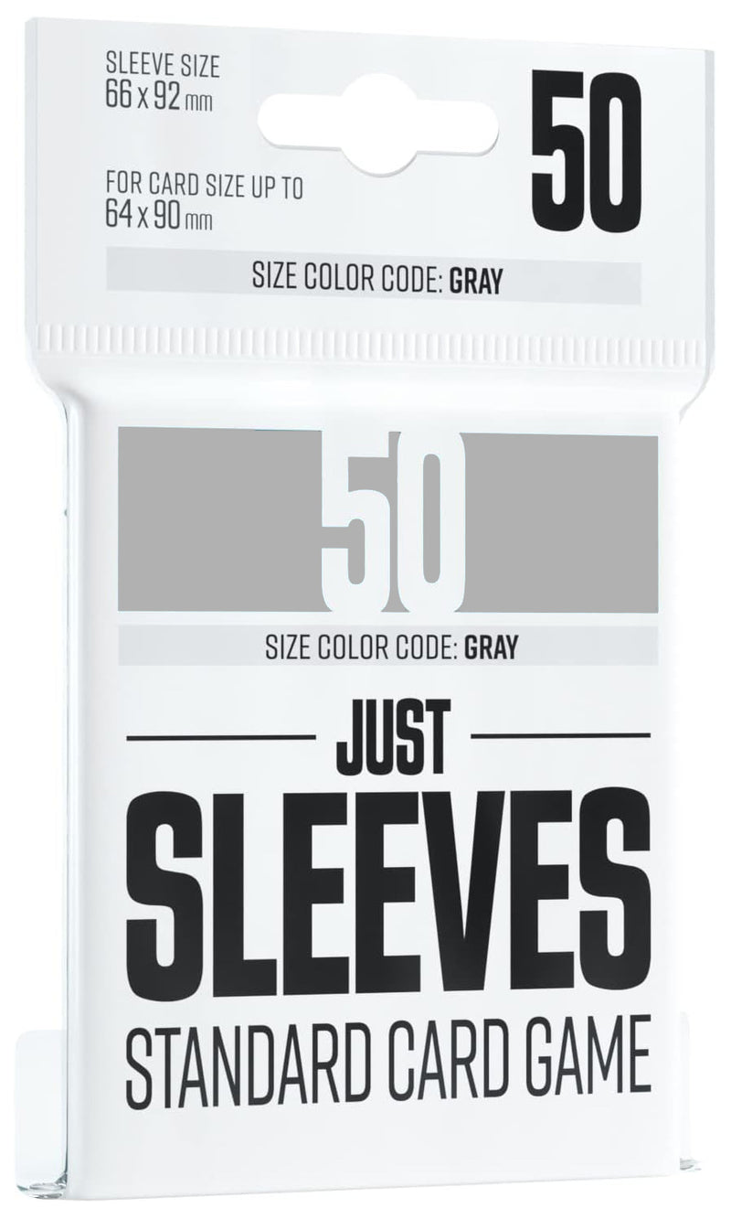 Just Standard Card Game Sleeves, 50ct, Grey